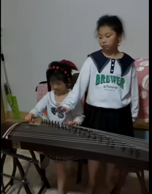 老大教老二学古筝